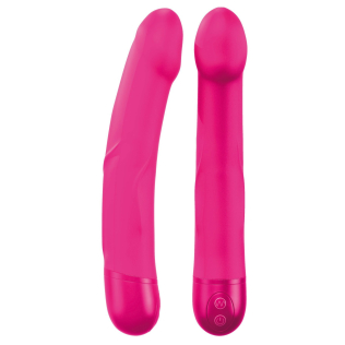 Вибратор розовый со стимуляцией точки G Dorcel Real Vibration M Magenta мятая упаковка