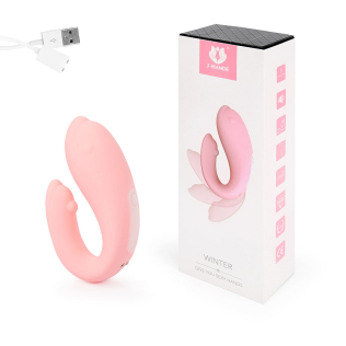 Вибратор для пары розовый S-hande