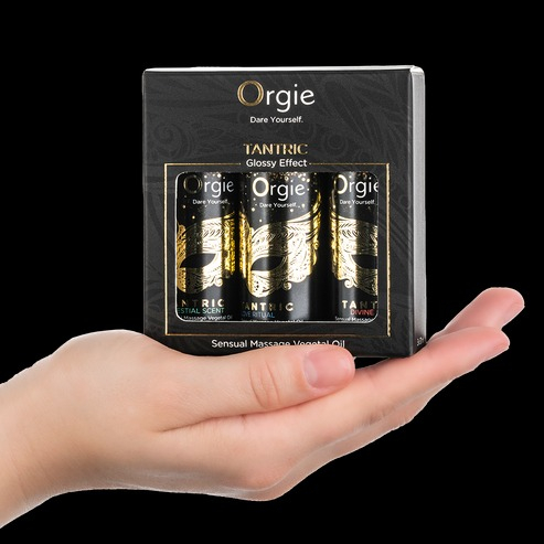 Міні колекція масажних ароматних олій Orgie Tantric 3 штуки по 30 мл - 3