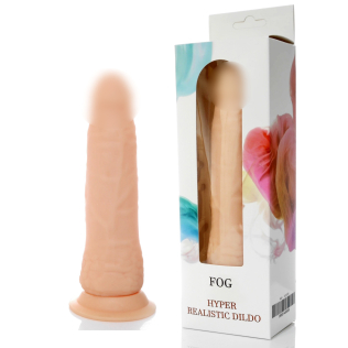 Гнучкий і м'який фалоімітатор реалістик на присоску тілесний BOSS Cyberskin FOG