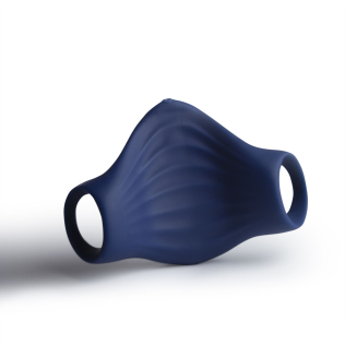 Мастурбатор для головки полового члена с вибрацией синего цвета Rocks Off Palm 