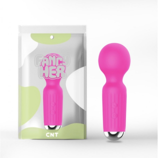 Вибромассажер Ванд микрофон для стимуляции интимных зон розового цвета Cnt Sweetie
