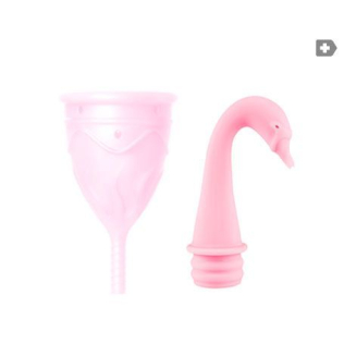 Менструальна чаша з переносним душем рожева Femintimate Eve Cup розмір L