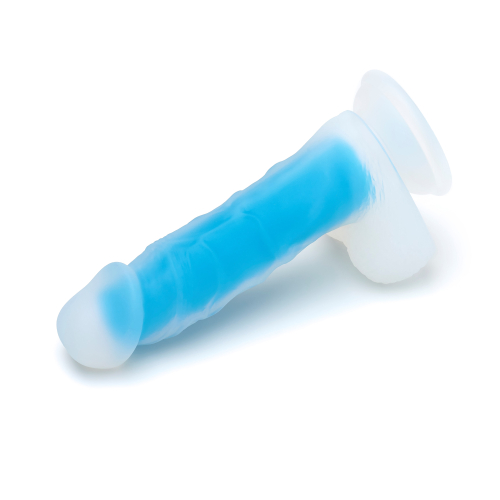 Фалоімітатор на присоску Blue Mamba великий, колір: блакитний So Divine - 5