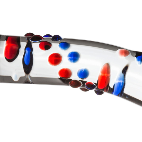 Скляний дилдо з вигинами і малюнком Gildo Glass Dildo No. 3 - 4