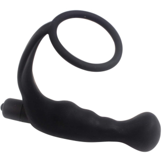 Эрекционное кольцо с вибро массажером простаты XESE PM-06