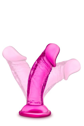 Анальная пробка в виде члена на присоске розовая Blush b Yours - 2