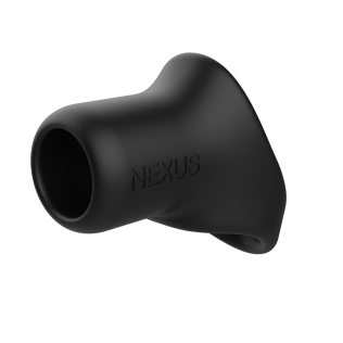 Ерекційне кільце для члена та мошонки чорного кольору Nexus Rise Cock and Ball Sling