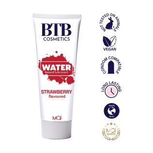 Лубрикант на водной основе с ароматом клубники Mai BTB Flavored Strawberry 100 мл