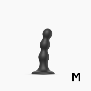 Насадка для страпону силіконова чорна Strap On Me Dildo розмір M