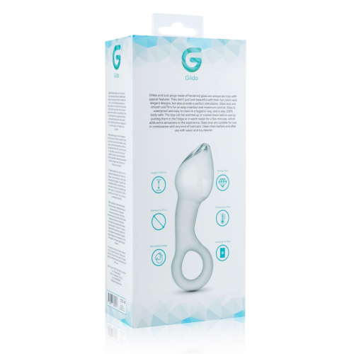 Стеклянный стимулятор простаты Gildo Glass Prostate Plug No. 13 - 5