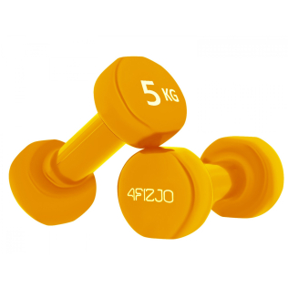 Гантелі вінілові 4FIZJO 2 x 5 кг 4FJ0210