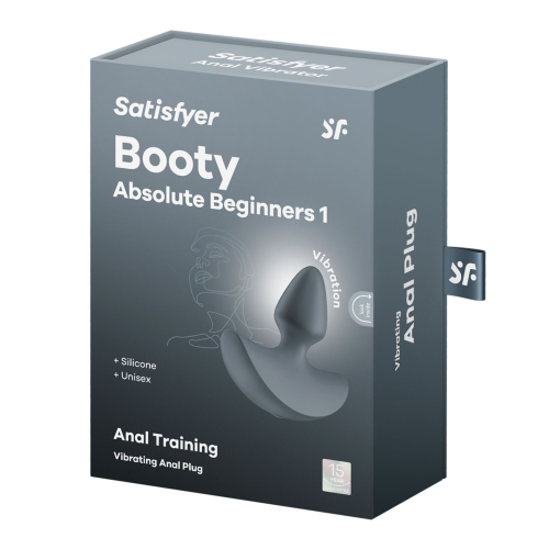 Анальная вибропробка для начинающих серого цвета Satisfyer Booty Absolute Beginners 1 - 5