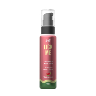 Оральный лубрикант со вкусом арбуза с согревающим эффектом Intt Lick Me Kissable Gel 50 мл