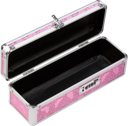 Кейс для зберігання секс-іграшок Powerbullet Lockable Vibrator Case Pink з кодовим замком - 3
