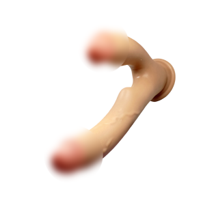 Подвійний фалоімітатор на присосці тілесного кольору XISE Brandon