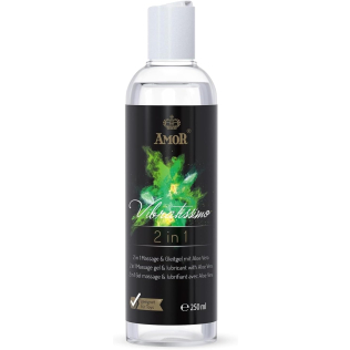 Массажное масло и лубрикант 2 в 1 из алоэ вера Vibratissimo 250 мл