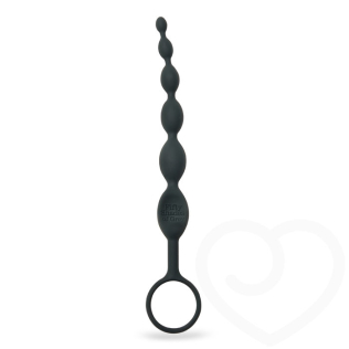 Анальные бусы НАРАСТАЮЩЕЕ УДОВОЛЬСТВИЕ чёрные FiftyShades of Grey