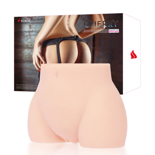 Мастурбатор полуторс Мастурбатор Анус и Вагина телесного цвета Kokos Cherry - 8