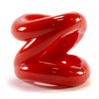 Зажим для мошонки красный Bdsm4u Z-BALLS ballstretcher &amp;amp; cockring ATOMIC JOCK