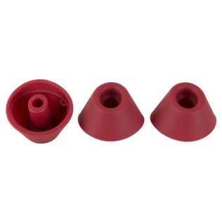 Сменные насадки для Duo Heads Bordeaux бордового цвета Womanizer размер S 3 штуки