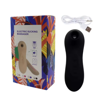 Вакуумный стимулятор клитора чёрный Cottelli Collection Active head