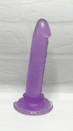 Анальний фалоімітатор реалістичний на присоску SKN фіолетовий - 1