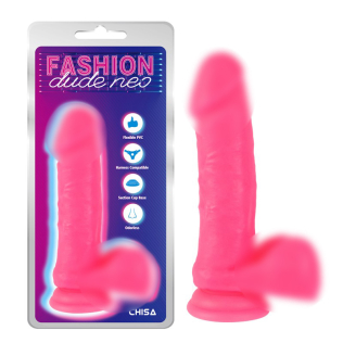 Фалоімітатор реалістичний на присосці рожевого кольору Chisa Dual Density Cock Dildo