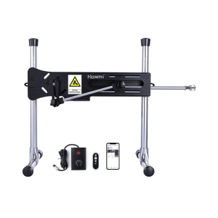 Секс машина із системою кріплення насадок та смарт управлінням чорного кольору Hismith Sex Machine AK-01