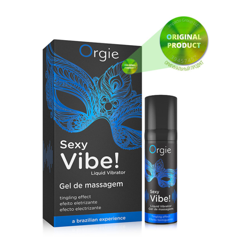 Возбуждающий гель (Жидкий вибратор) Orgie SEXY VIBE 15 мл Интенсивность средняя - 1