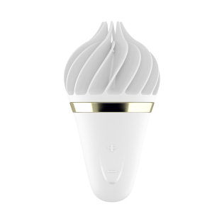 Вібратор для клітора у вигляді морозива Satisfyer Lay-On Sweet Temptation білий