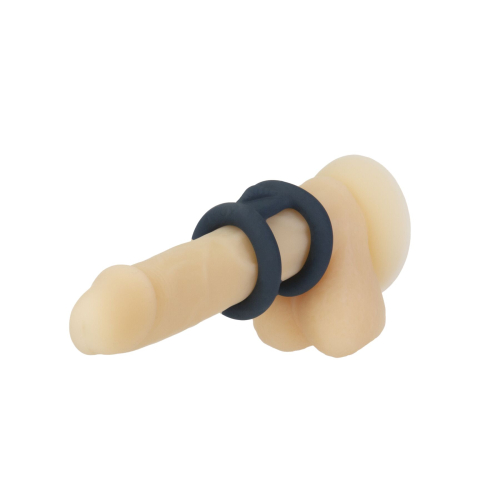Двойное эрекционное кольцо LUX Active Tug Versatile Silicone Cock Ring - 6