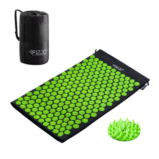 Килимок акупунктурний 4FIZJO Аплікатор Кузнєцова 72 x 42 см 4FJ0040 Black/Green