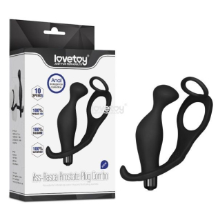 Вибратор для массажа простаты с эрекционным кольцом Ass-Rasca Vibrating