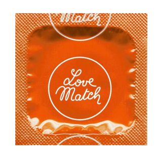 Презерватив увеличенной ширины из латекса прозрачного цвета Love Match 1 штука