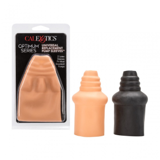 Універсальні вставки для помпи чорного та бежевого кольору California еxotic novelties Universal replacement pump 2 штуки