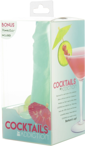 Фалоімітатор реалістичний на присосці м'ятного кольору Addiction Cocktails Mint Mojito - 6