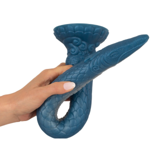 Дуже довгий фалоімітатор у вигляді вугря щупалець з присоскою синього кольору Beasty Cocks Eel of Ecstasy