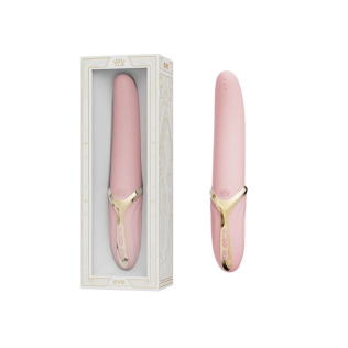 Вибратор универсальный с функцией нагрева и имитацией лизания язычка розовый Zalo Eve Sakura