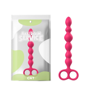Анальные шарики силиконовые розового цвета Cnt Hold And Assult 