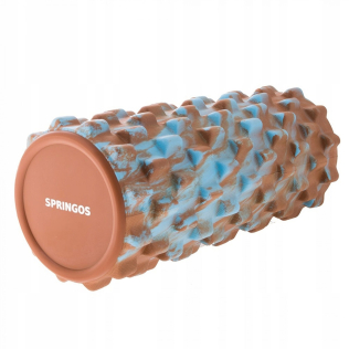 Масажний ролик (валик, ролер) Springos Mix Color 33 x 14 см FR0011