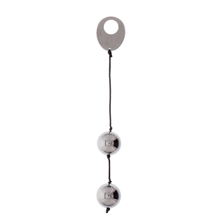 Вагинальные шарики серебристые DOMINO METALLIC BALLS