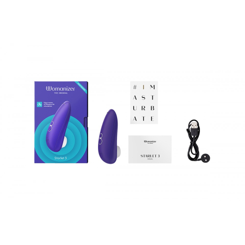 Вакуумный вибратор для клитора цвет Индиго Womanizer Starlet 3 - 6