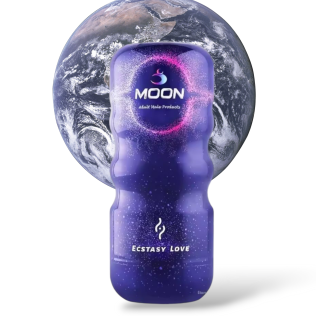 Мастурбатор у колбі вагіна бежевого кольору Ecstasy Love Moon