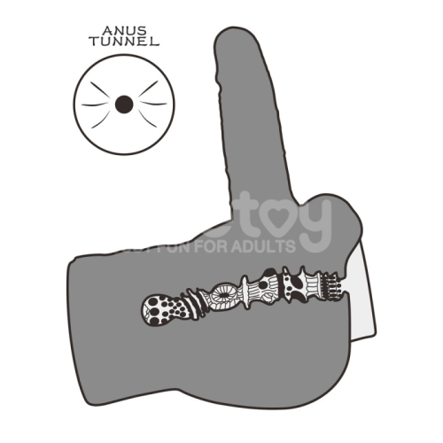 Мастурбатор полуторс з трусиками Анус з членом тілесного кольору Lovetoy Streetgirls #14 with Bendable Dildo - 3