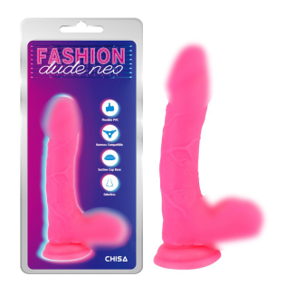 Фалоімітатор реалістичний на присосці рожевого кольору Chisa Dual Density Cock Dildo