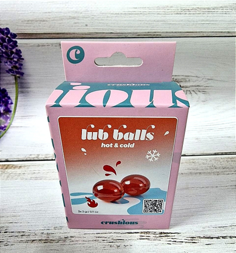 Збудливі вибухові кульки з ефектом холоду та тепла Crushious Balls lub Hot &amp;amp; cold 2 штуки по 3 гр - 6