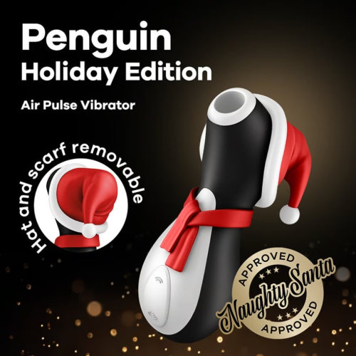 Вакуумный клиторальний стимулятор Satisfyer Penguin Holiday Edition Новогодний - 6