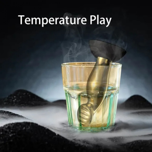 Вибратор для простаты с пультом ДУ металлический золотистого цвета Lockink Sevanda Eros - 6