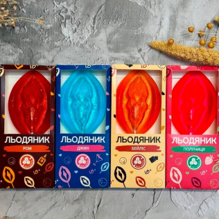 Леденец на палочке в форме вагины со вкусом Рома VidDushi SHE 17 гр